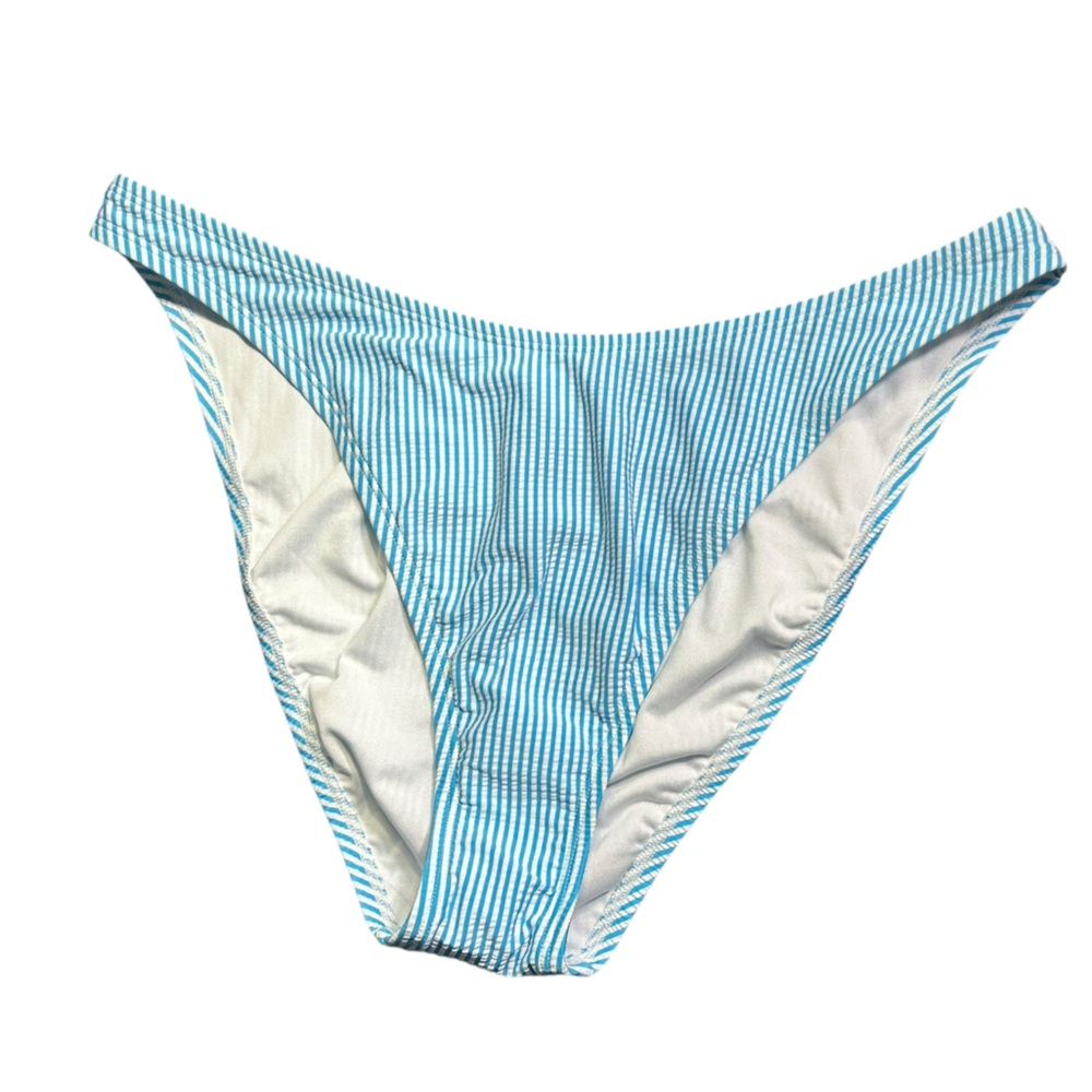 LILLY PULITZER plus size 14 seersucker stripe pico high cut bikini swim bottom